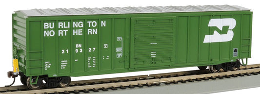 Bachmann 14902 HO 50' Outside Braced Boxcar Burlington Northern w/Track-Powered