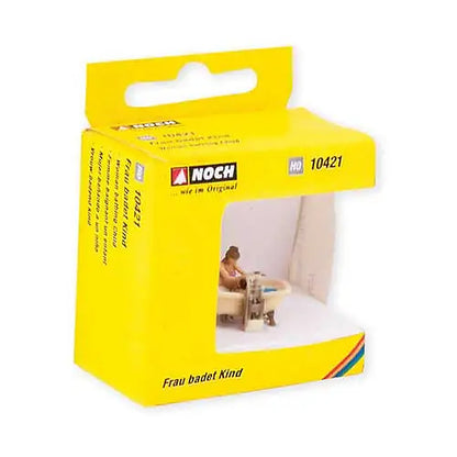 Noch 10421 HO Scale Woman Bathing Child in Tub - Color 3D Print