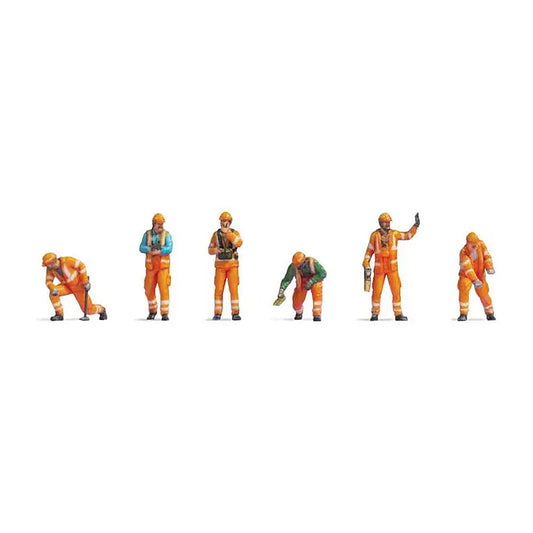 noch 44511 z scale railway switchmen in safety vests pkg6