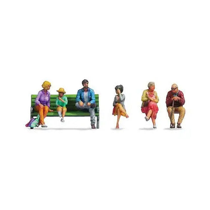 noch 44521 z scale seated figures pkg6