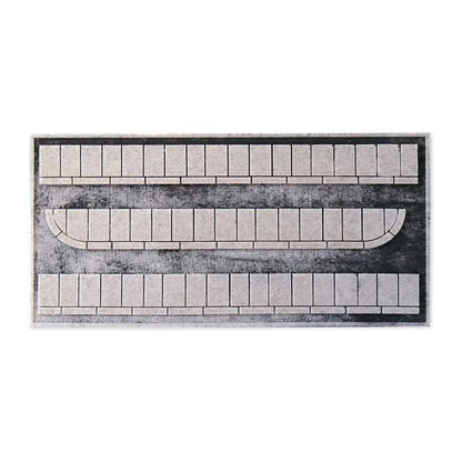 Noch 60340 HO Scale Concrete Slab Sidewalks -- Cut to Fit - 7.5 x 50cm Total
