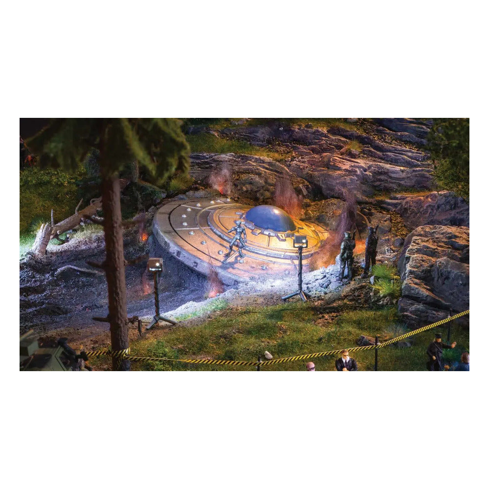 noch 60765 ho scale ufo crash scene w alien hard foam 3d print kit