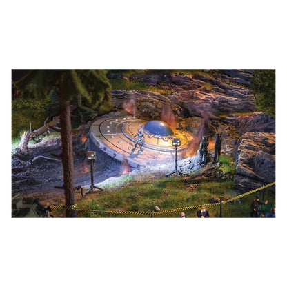 noch 60765 ho scale ufo crash scene w alien hard foam 3d print kit