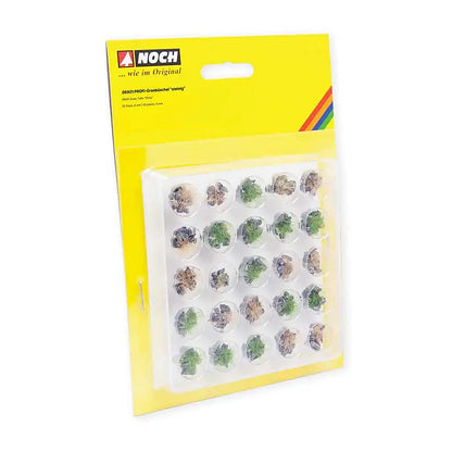 Noch 6921 A Scale Stony Grass Tufts - Profi -- Gray Stones pkg(25) 1/4" .6cm