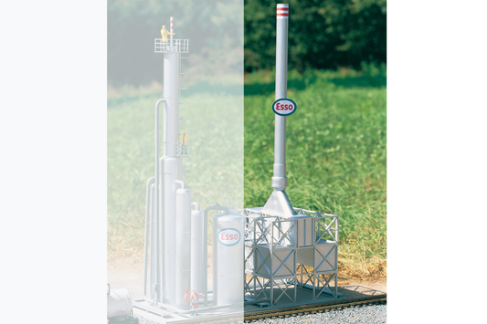 Piko 62046 G Scale Refinery Burn Off Plant, Building Kit