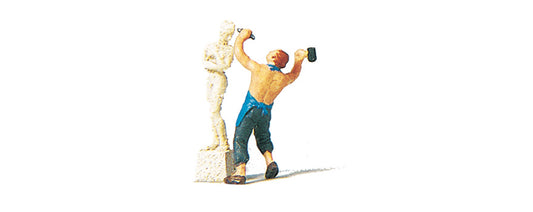 Preiser 29032 HO Scale Sculptor with Sculpture Figure