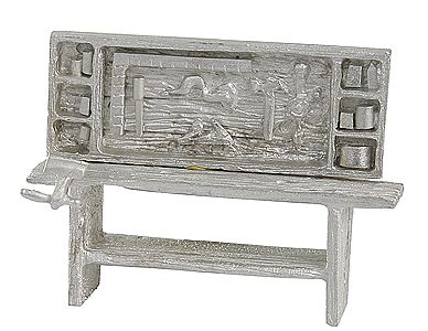 Bar Mills 4002 O Scale Work Bench w/Vise -- Kit