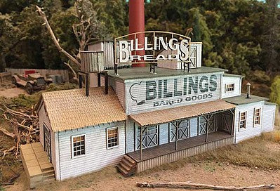 Bar Mills 171 N Scale Laser-Cut Wood Kit -- Billings Bakery