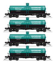Broadway Limited 6175 Ho 6000Gal Tank Mathieson 4Pk