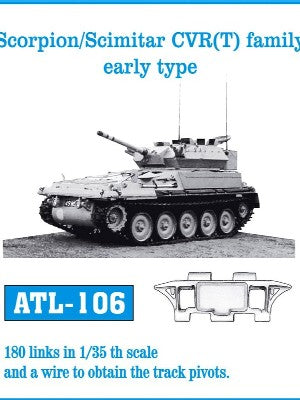 Friulmodel 106 1/35 Scorpion/ Scimitar CVR(T) Early Track Set (180 Links)