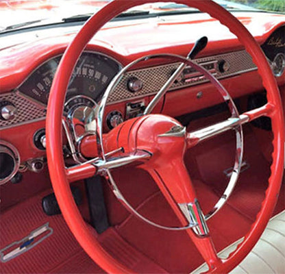 Acme A1807009 1/18 1955 Chevrolet Bel Air Nomad, Red/Beige