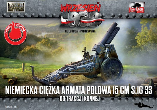 First To Fight Models 83 1/72 WWII 15cm SIG33 German Heavy Field Gun
