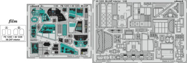 Eduard 491205 1/48 Aircraft- Mi24P Interior for ZVE (Painted)