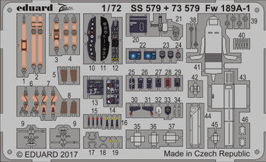 Eduard 73579 1/72 for ICM (Pre-Painted) Photo Etch Detail Set