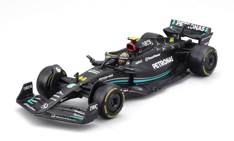 Bburago 38081-NO44 1/43 2023 Mercedes AMG Racing #44 Diecast F1 Car