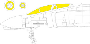 Eduard CX615 1/72 Paint Mask for FINE MOLDS F-4J Canopy Mask Set