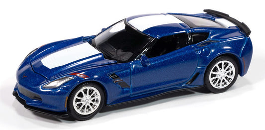 Auto World AWSP176-B 1/64 2018 Corvette Grand Sport Diecast Replica