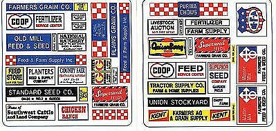 Blair Line 257 O Scale Feed & Seed Store Signs