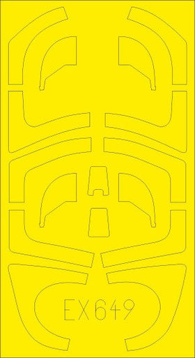 Eduard EX649 1/48 Mask Yak130 for ZVE Canopy Mask Set