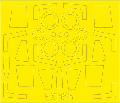 Eduard EX665 1/48 Mask F-104G TFace Canopy Mask Set for Kinetic