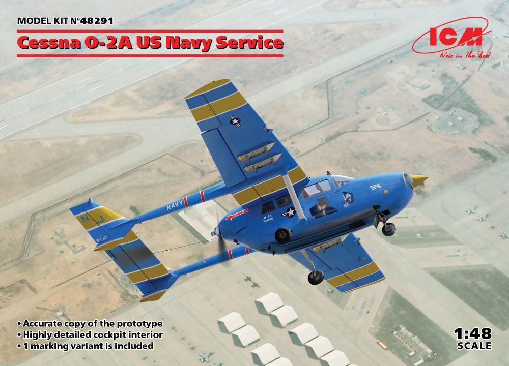 ICM Models 48291 1/48 USN Cessna O2A Aircraft