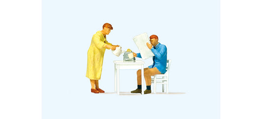 Preiser 28116 HO Scale Eating Breakfast Figure