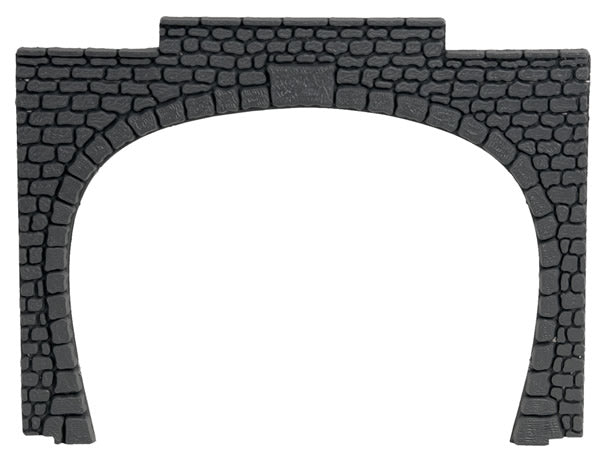 Noch 60020 HO Scale Double Track Tunnel Portal -- Cut Stone - Tan
