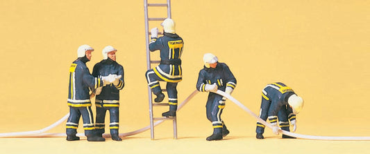 Preiser 10485 HO Firefighters Extinguishing Kit pkg(5)