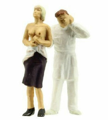 Preiser 28058 HO Scale Individual Figure - Pedestrians At The Doctor