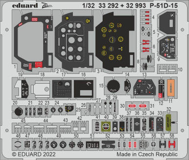 Eduard 32993 1/32 P-51D15 Interior for Revell (Pre-Painted)