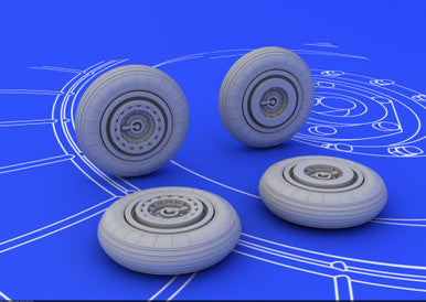 Eduard 672007 1/72 Wheels for EDU (Resin)