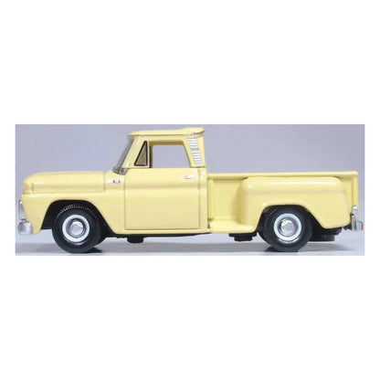 Oxford Diecast 87CP65007 HO Scale 1965 Chevrolet Stepside Pickup - Assembled -- Yellow