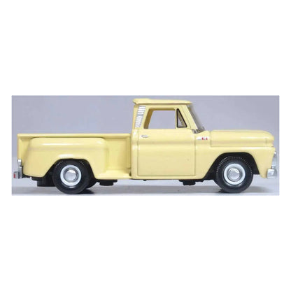 Oxford Diecast 87CP65007 HO Scale 1965 Chevrolet Stepside Pickup - Assembled -- Yellow
