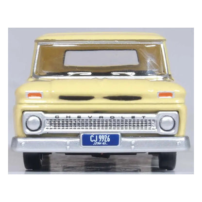 Oxford Diecast 87CP65007 HO Scale 1965 Chevrolet Stepside Pickup - Assembled -- Yellow