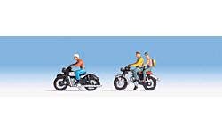 Walthers SceneMaster 949-6061 HO Motorcyclists - 3 Riders 2 Bikes