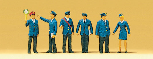 Preiser 10011 HO Scale German Federal Railway DB Figures (6)