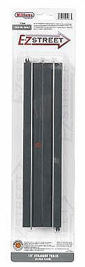 Bachmann 267 O Scale E-Z Street Track for Operating Vehicles & Trolleys -- 10" 25.4cm Straight pkg(4)