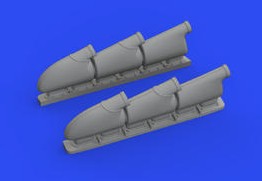 Eduard 648667 1/48 Aircraft- Spitfire Mk V Three-Stacks Exhausts Rounded for EDU