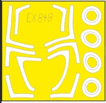 Eduard EX848 1/48 Mask Aircraft- F/A18F for HBO