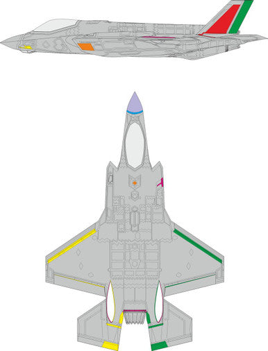 Eduard EX1157 1/48 F-35A RAM Coating Late MASK for ITALERI
