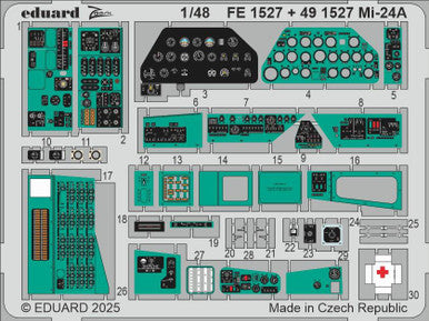 Eduard FE1527 1/48 Mi-24A Zoom Set for TRUMPETER Kit