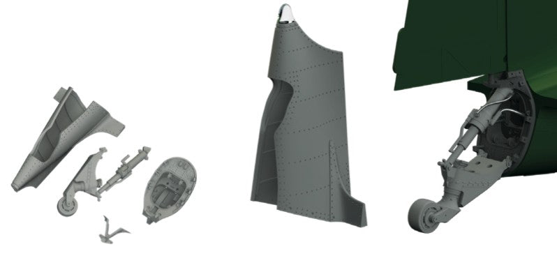 Eduard 648772 1/48 Aircraft- A6M2 Tailwheel for EDU (Mask & Resin)