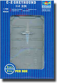 Trumpeter Scale Models 3431 1/700 C2 Greyhound Aircraft Set for USS Nimitz (6/Bx
