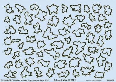 Eduard D32014 1/32 Decal Italian Smoke Rings Camouflage