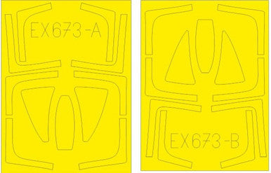 Eduard EX673 1/48 Mask F-14D TFace Canopy Mask Set for AGK