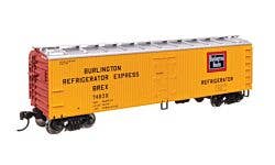 Walthers Mainline 910-41308 HO 40' Reefer Chicago Burlington #74628