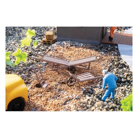 pola 333228 g scale wheelbarrow and dolly set kit