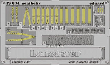 Eduard 49034 1/48 Seatbelts Lancaster for TAM (Pre-Painted)