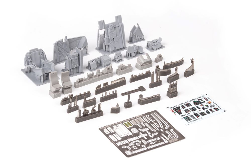 Eduard 648838 1/48 Aircraft- Mi24V Cockpit Black (Mi35) for EDU & ZVE (Photo-Etc