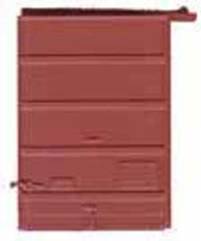 Kadee 2240 HO Scale 7' Five-Panel Box Car Door w/Low Tack Board pkg(2) -- Red Oxide
